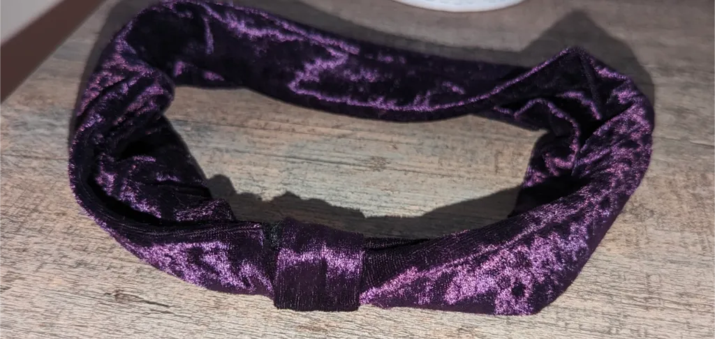 Purple Velvet Headband photo 1