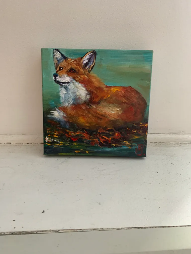 Fox painting photo 1