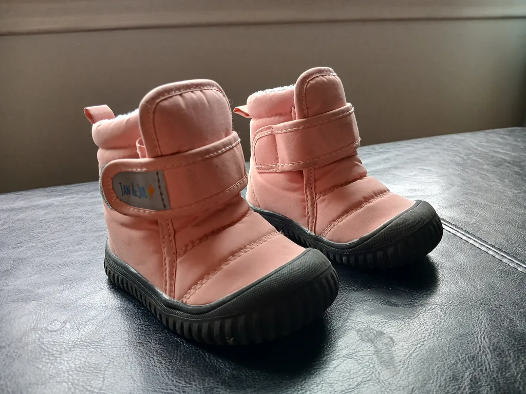 Baby boots, Jan &Jul brand size 5 photo 1