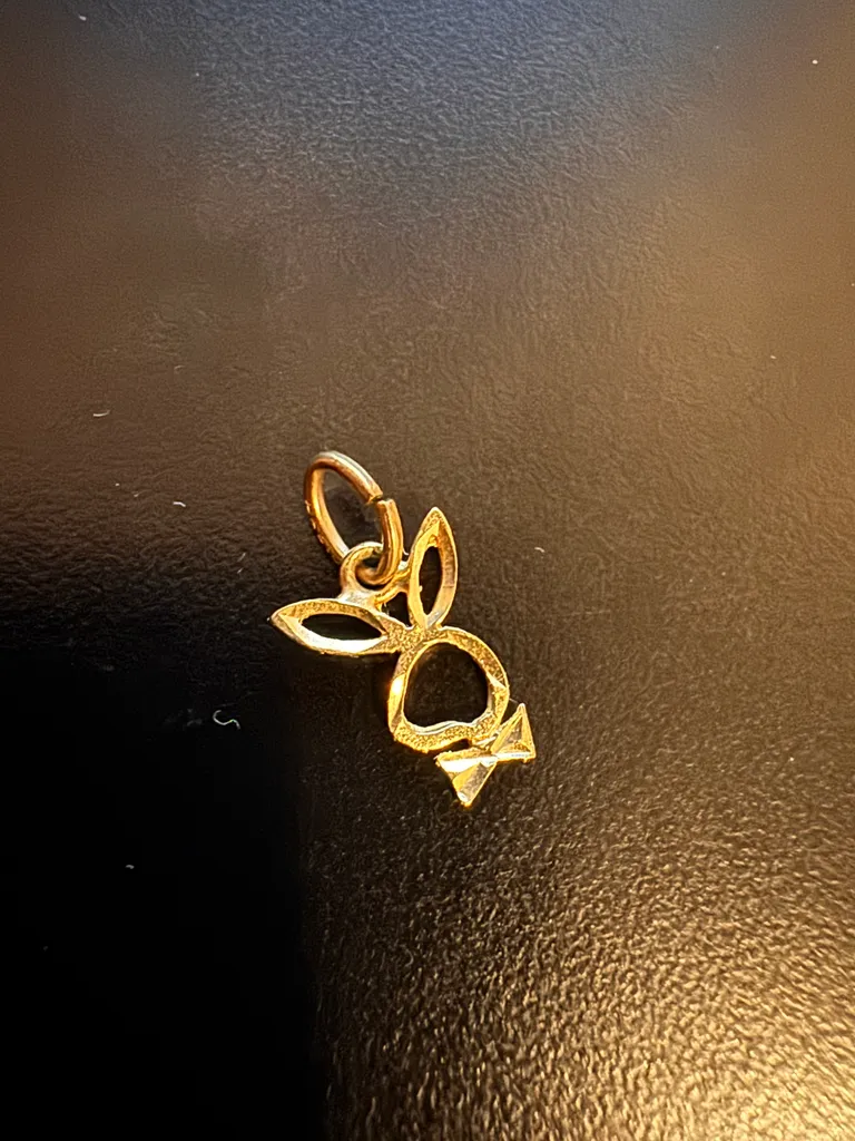 Playboy bunny gold pendant photo 1