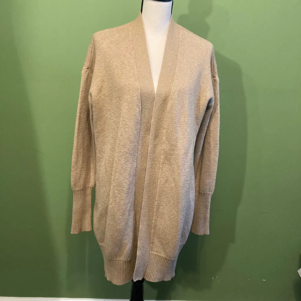 Joe Fresh Tan Long Cardigan photo 1