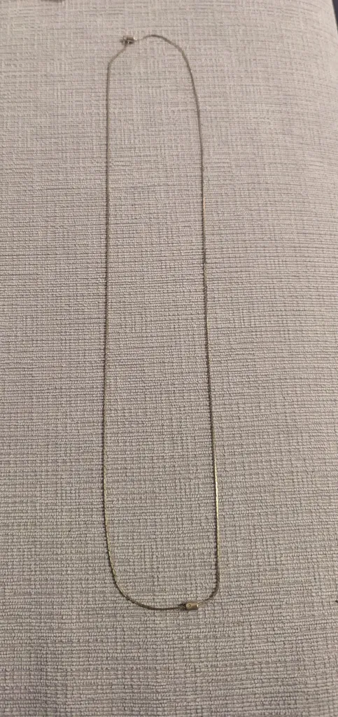 Silver tone chain necklace photo 1