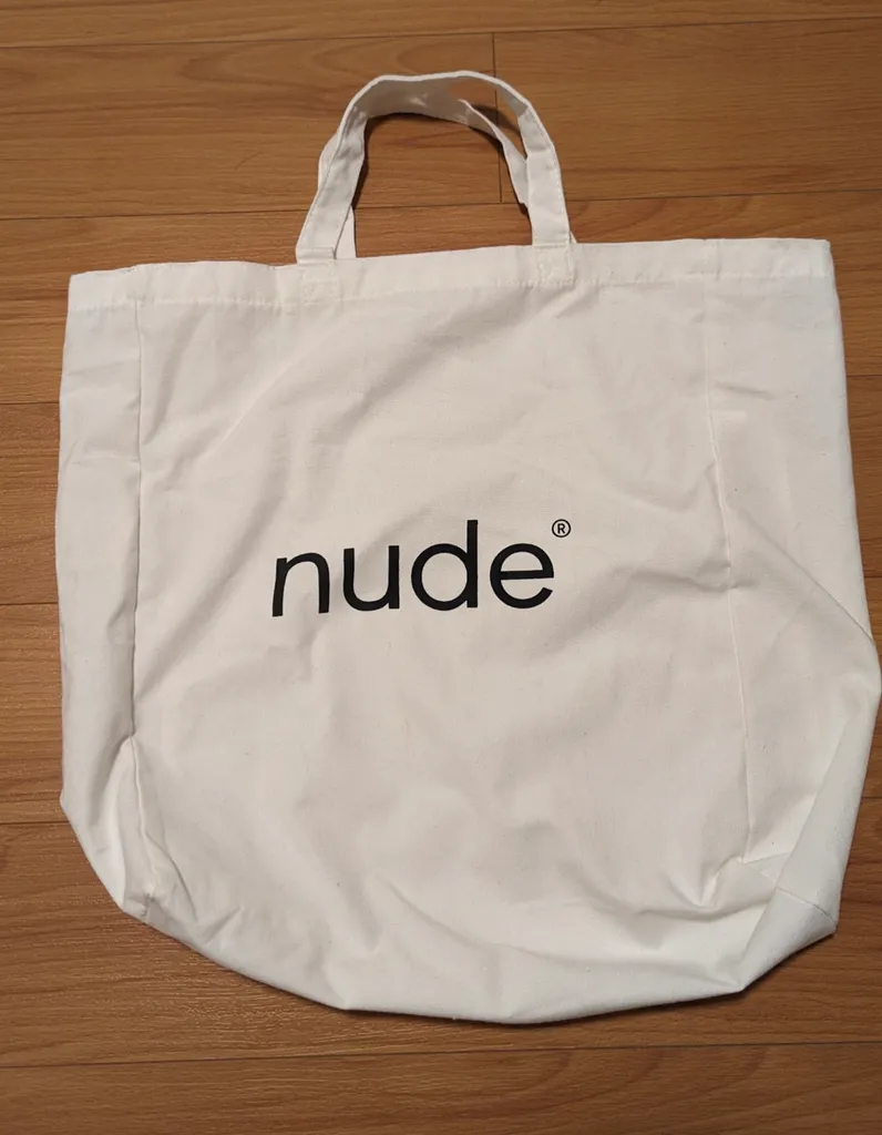 Brand New Nude Brand White Tote Bag photo 1