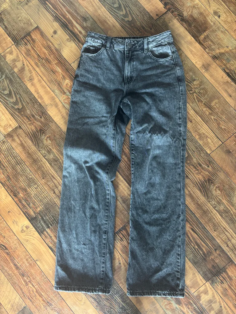 Size 25 Garage Black Straight Leg Jeans photo 1