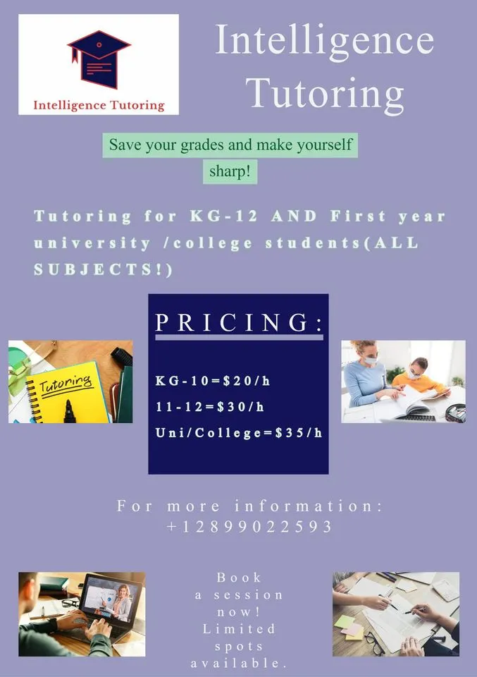 One on One Tutoring for Students of All Ages (Cheap Prices!) photo 1