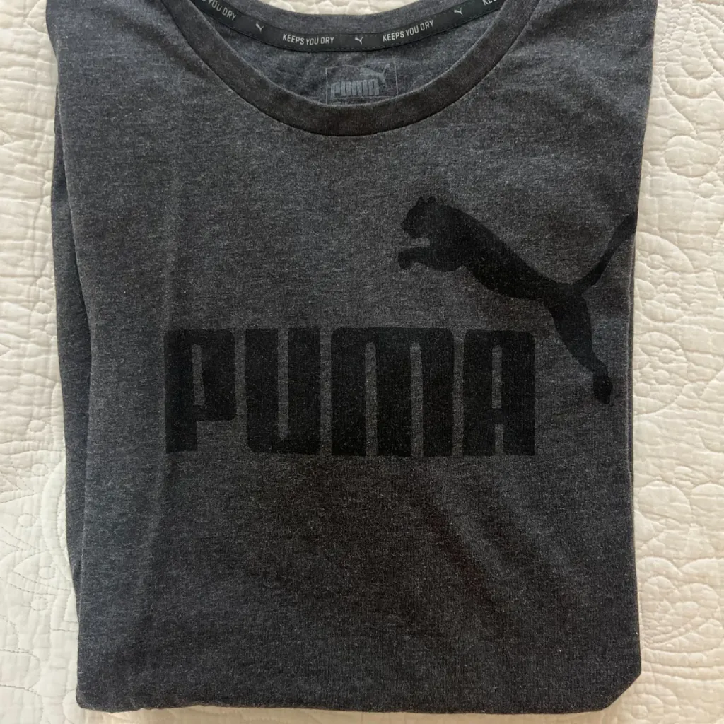 Gray Puma T-Shirt, Medium photo 1