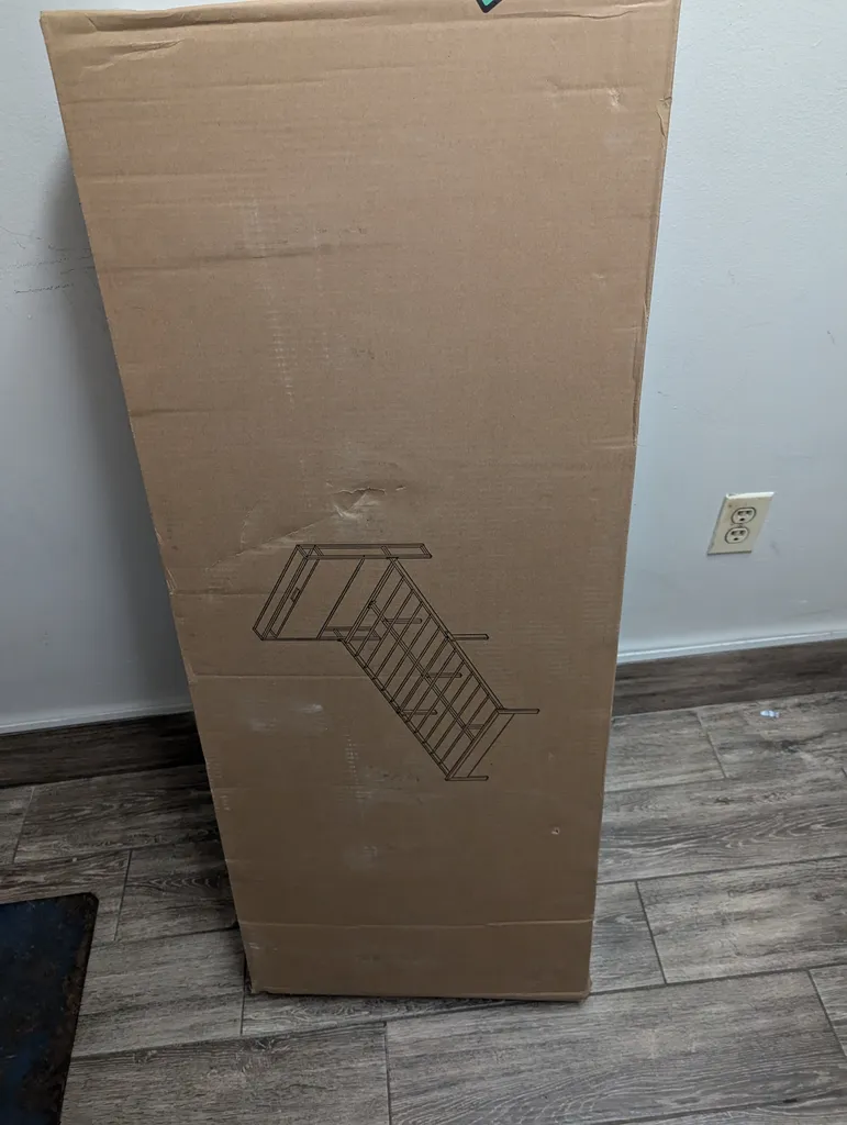 BNIB Grey twin bed frame. $275 firm  photo 1