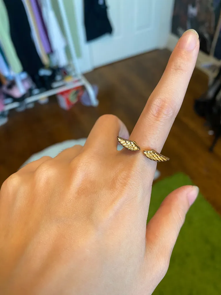 Angel wings ring photo 1