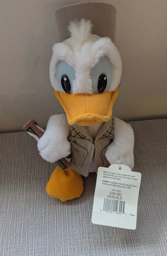 Brand New with Tags Safari Donald Duck Plush Toy photo 1
