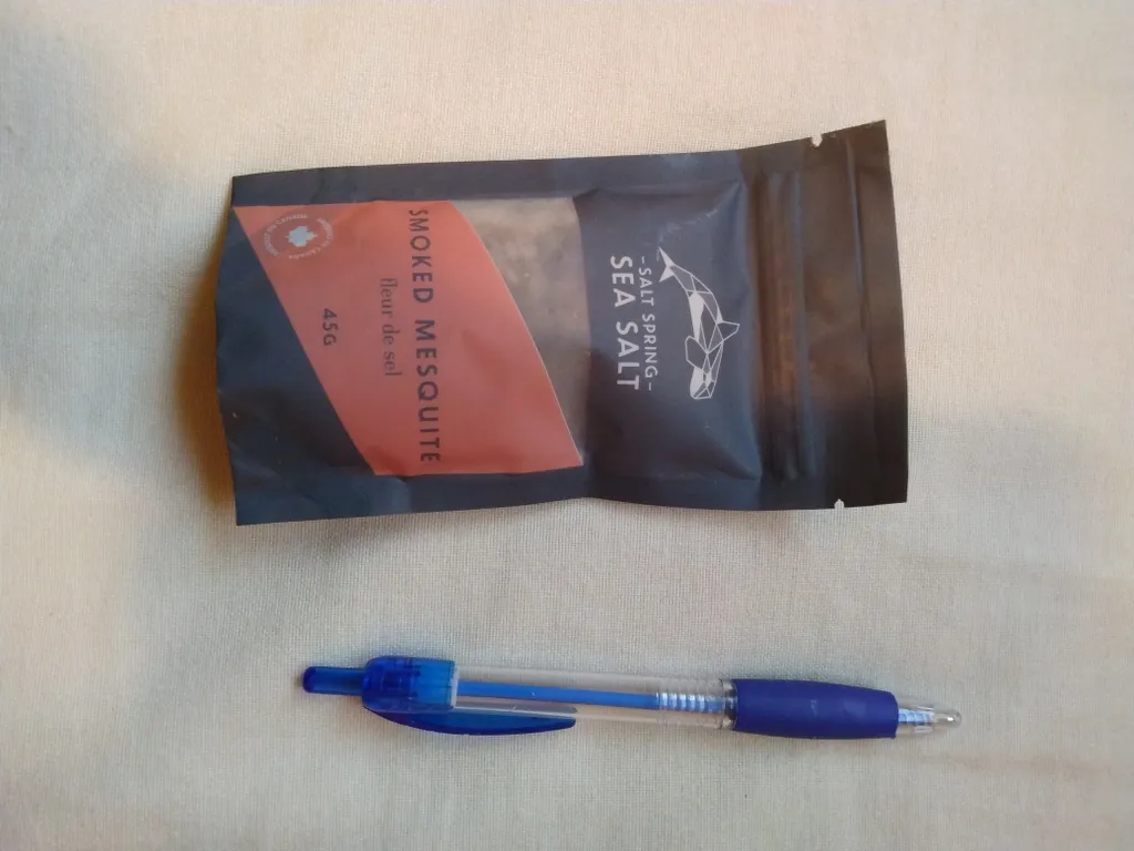 Salt Spring Sea Salt smoked mesquite fleur de sel photo 1