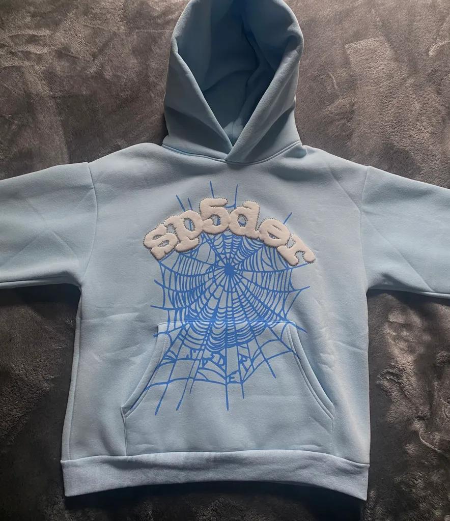 Sp5der Hoodie spider baby blue | SIZE M photo 1
