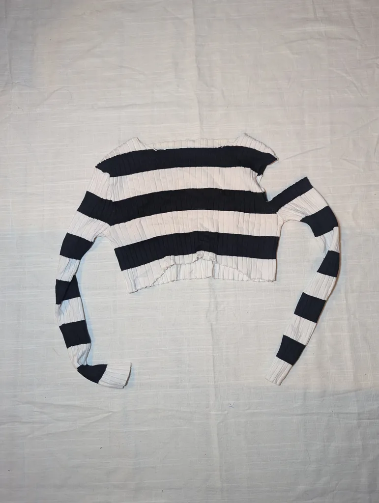 Black and white long sleeve  photo 1