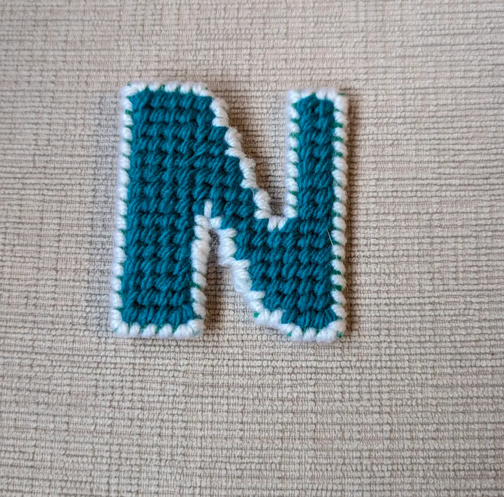 Handmade Letter N Pin photo 1