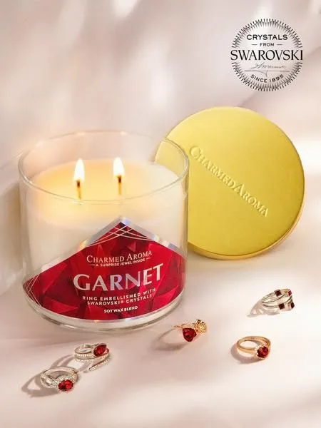 Used Garnet Candle (Gem Inside) photo 1