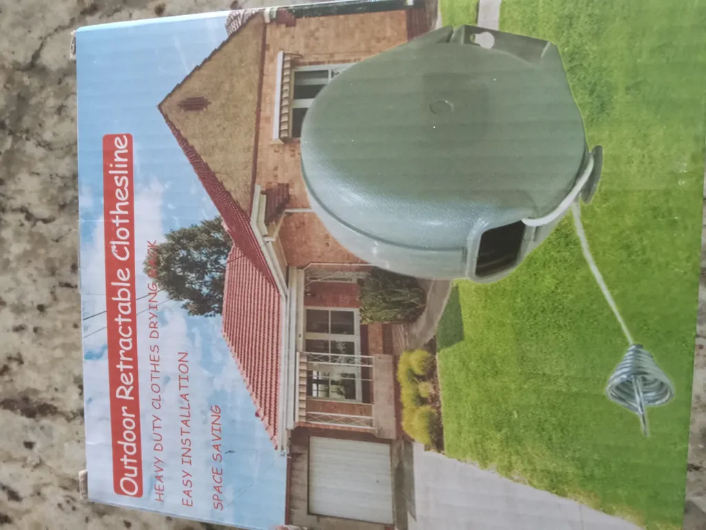 Clothes line retractable photo 1