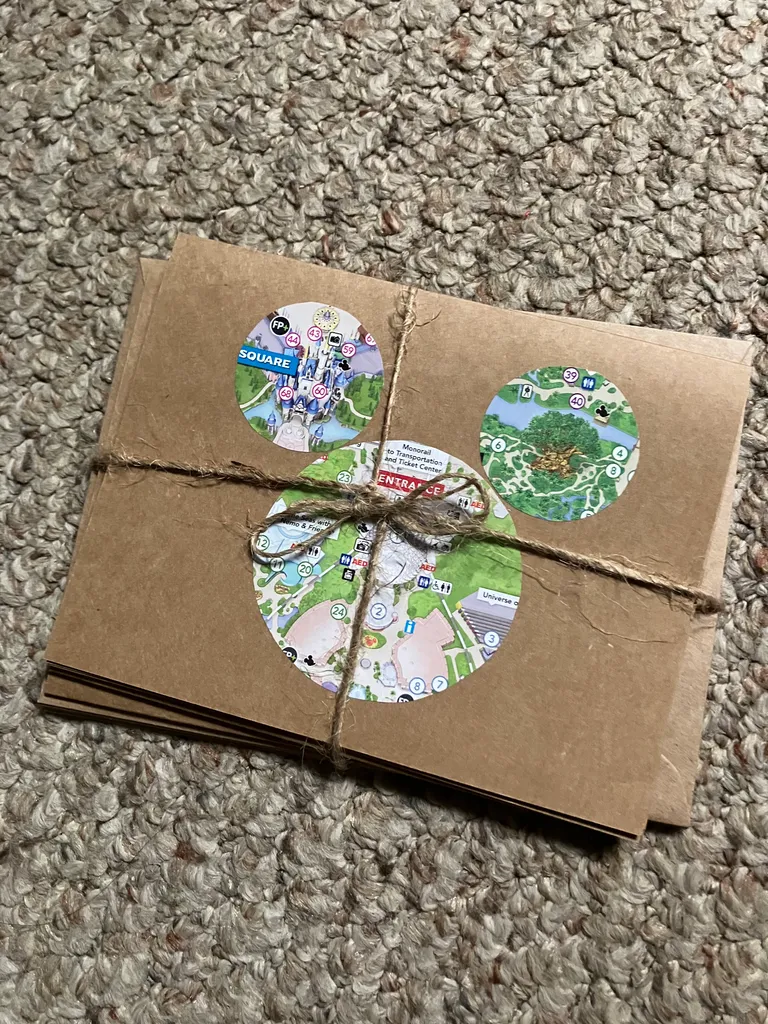 Mickey Map Greeting Cards  photo 1