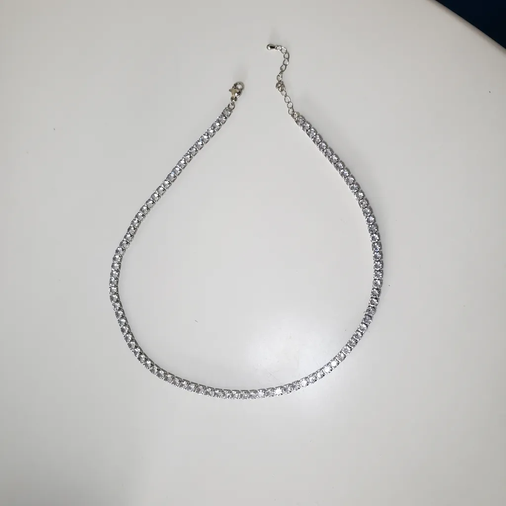 Rhinestones necklace  photo 1