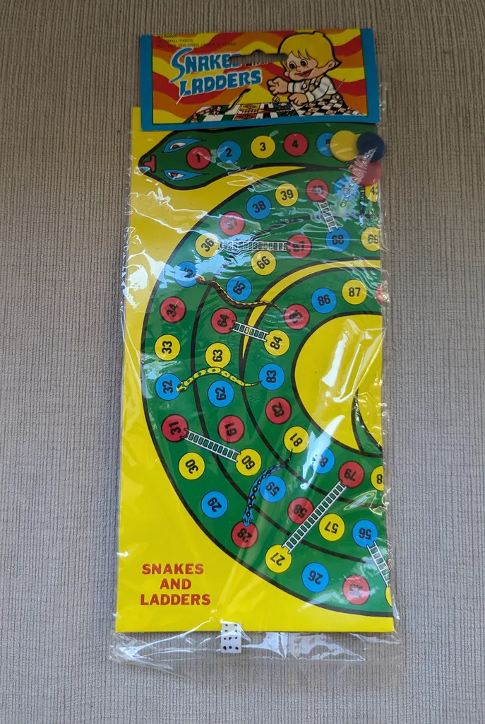 Brand New Vintage Snakes and Ladders Game photo 1