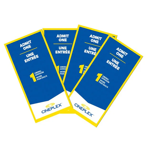 Cineplex movie tickets/gift cards photo 1