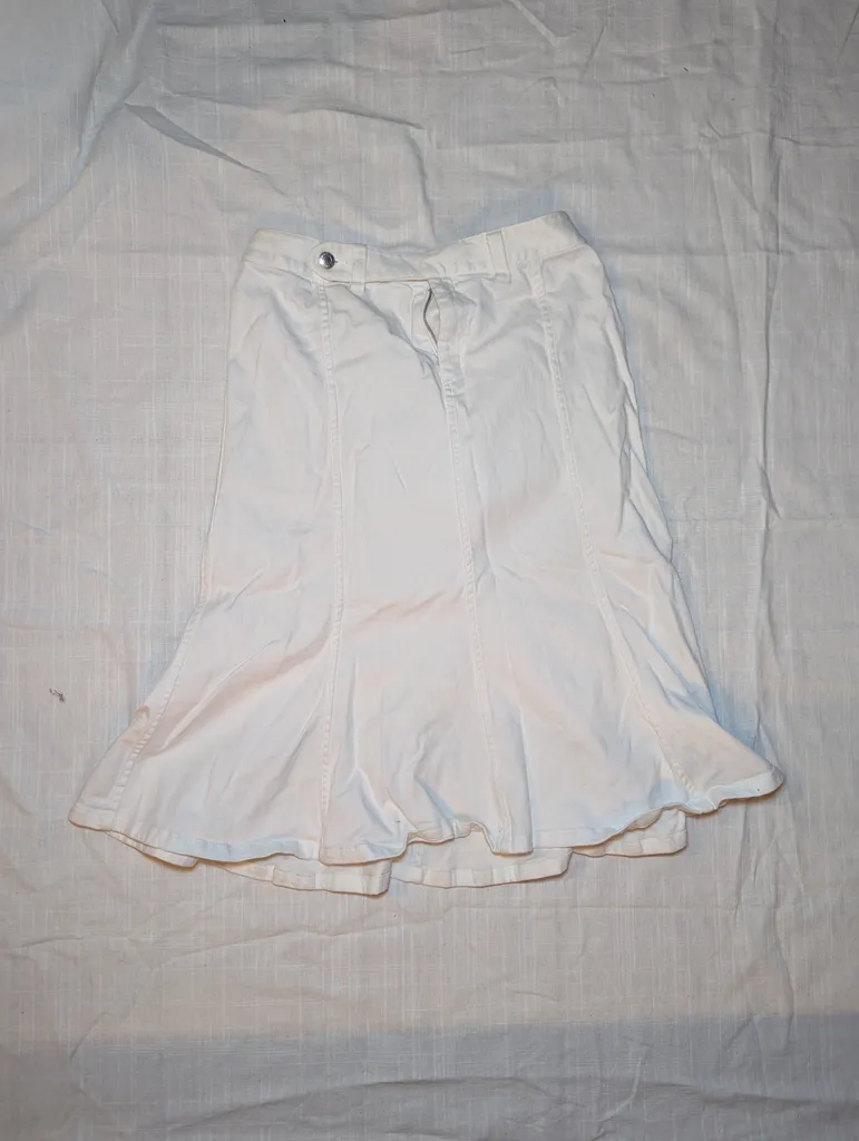 Ralph Lauren white jean skirt photo 1