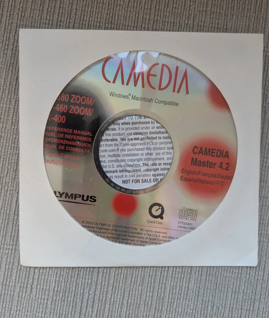 Brand New Olympus Camedia Master 4.2 Software photo 1