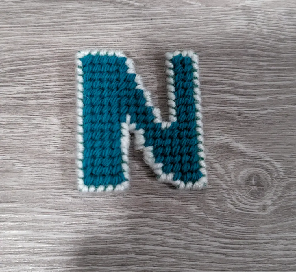 Letter N Pin - Handmade photo 1