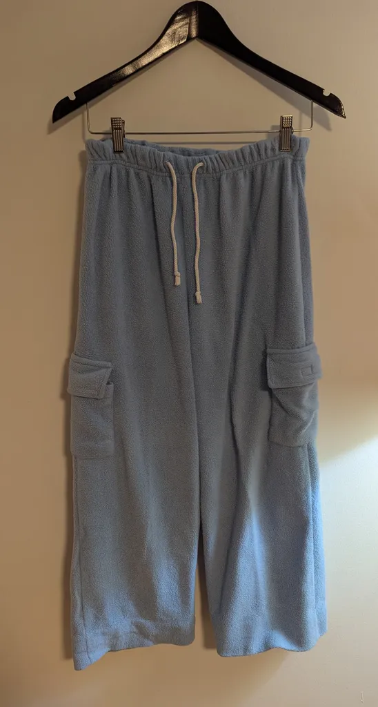 Blue Fleece Cargo Pants - Youth Size Large (14) photo 1