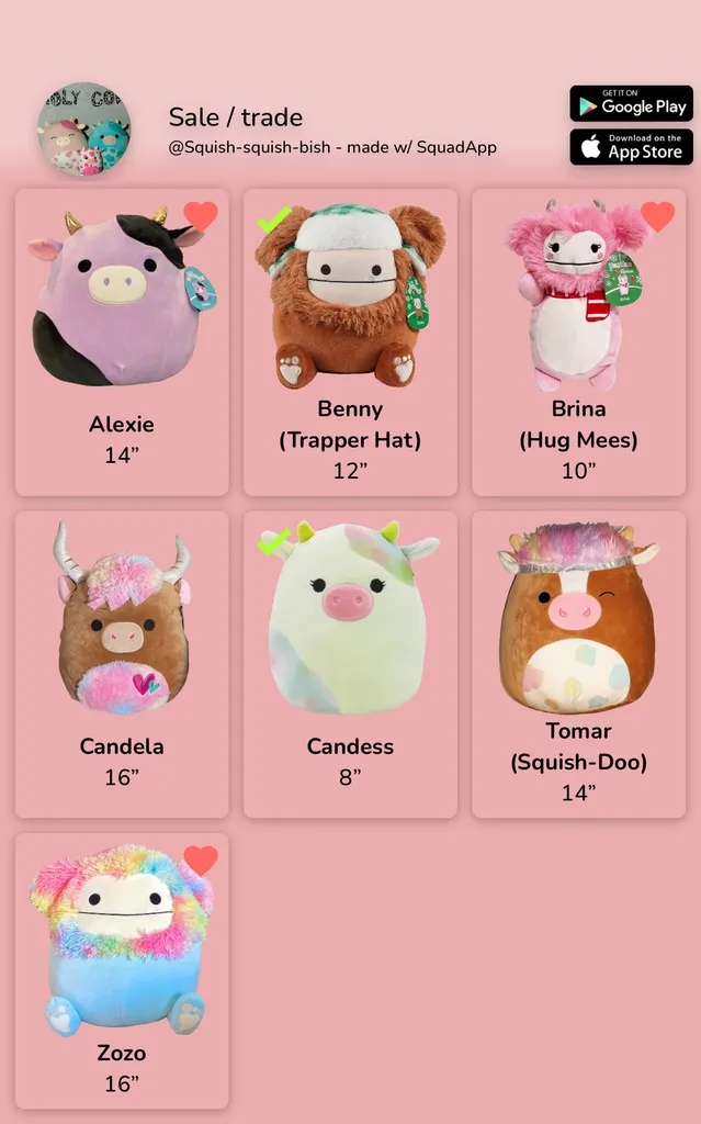 Squishmallow’s for trade  photo 1