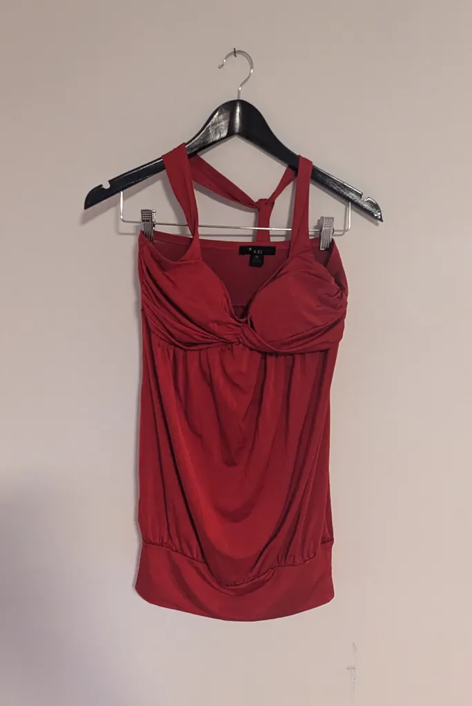 Red Halter Dress - Women's Medium photo 1