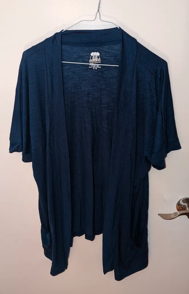 Brand New Route 66 Blue Cardigan - Women's Size XL photo 1