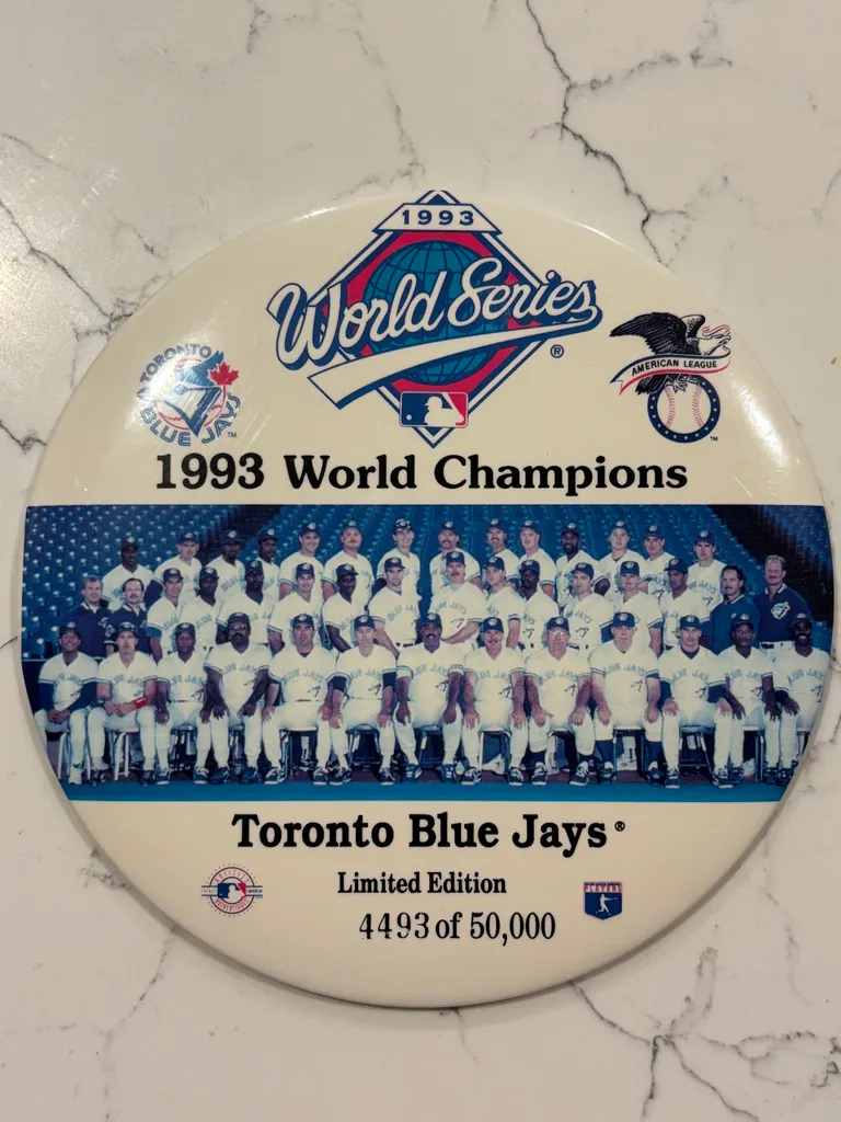 Limited Edition Blue Jays World Series Button photo 1