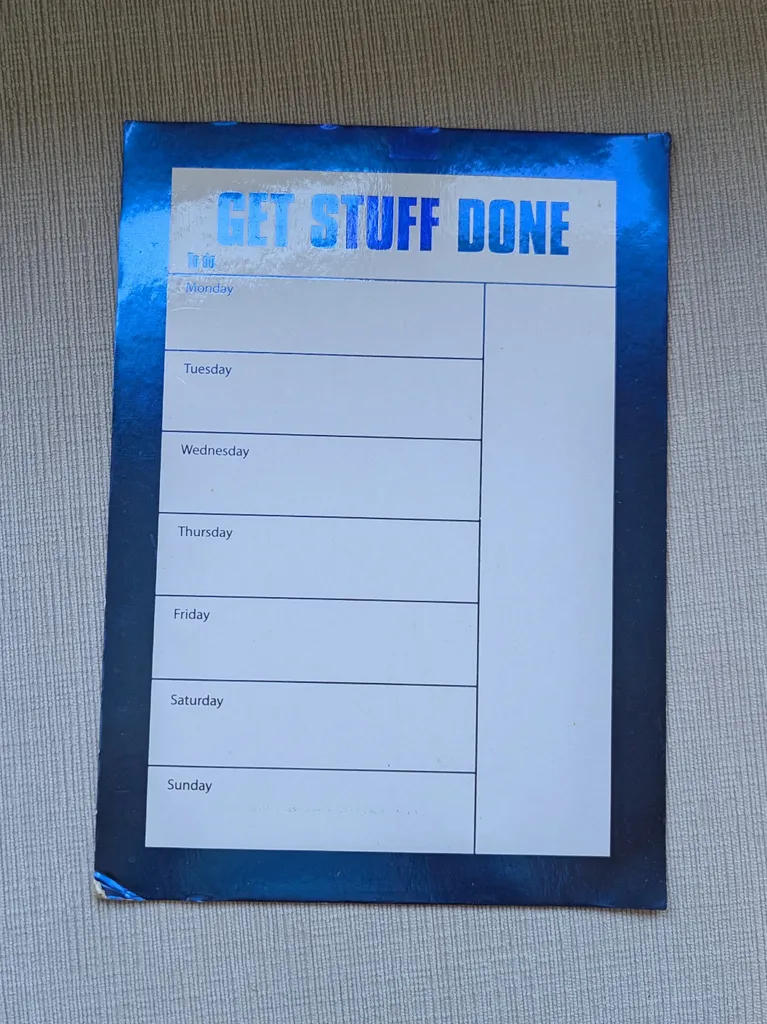 Get Stuff Done Magnetic Weekly Planner  photo 1