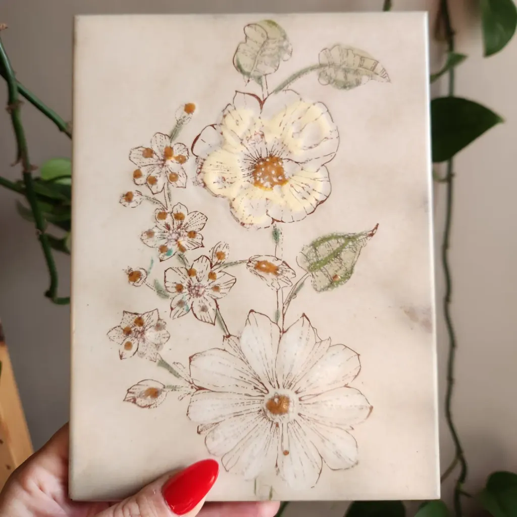 Vintage Italian Tile Trivet  photo 1