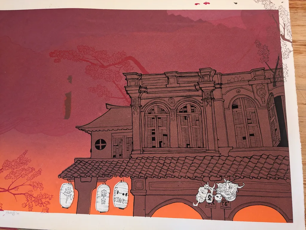 Sérigraphie Silkscreen Print Ltd Edition Local Artist photo 1