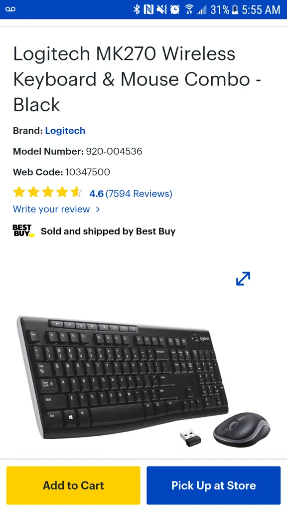 wireless keyboard with mouse new in box photo 1