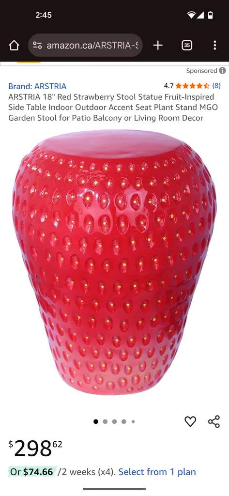 Food shaped stool photo 1