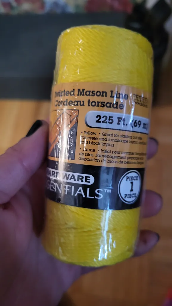 Yellow Nylon Twine 225ft photo 1