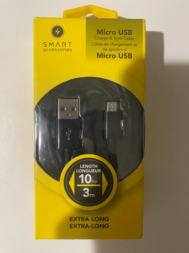 Micro USB 10 ft. Cable photo 1