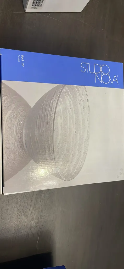 🎁 Samba glass bowl. 10”. Brand new in box photo 1