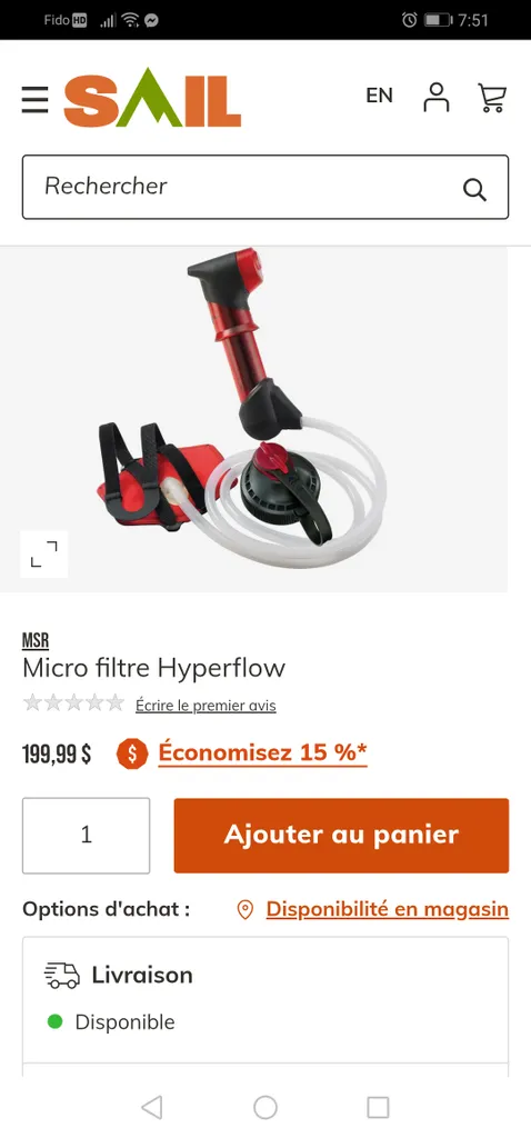 MSR HyperFlow Microfilter photo 1