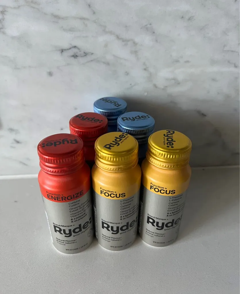Unopened Ryde Energy supplement drinks photo 1