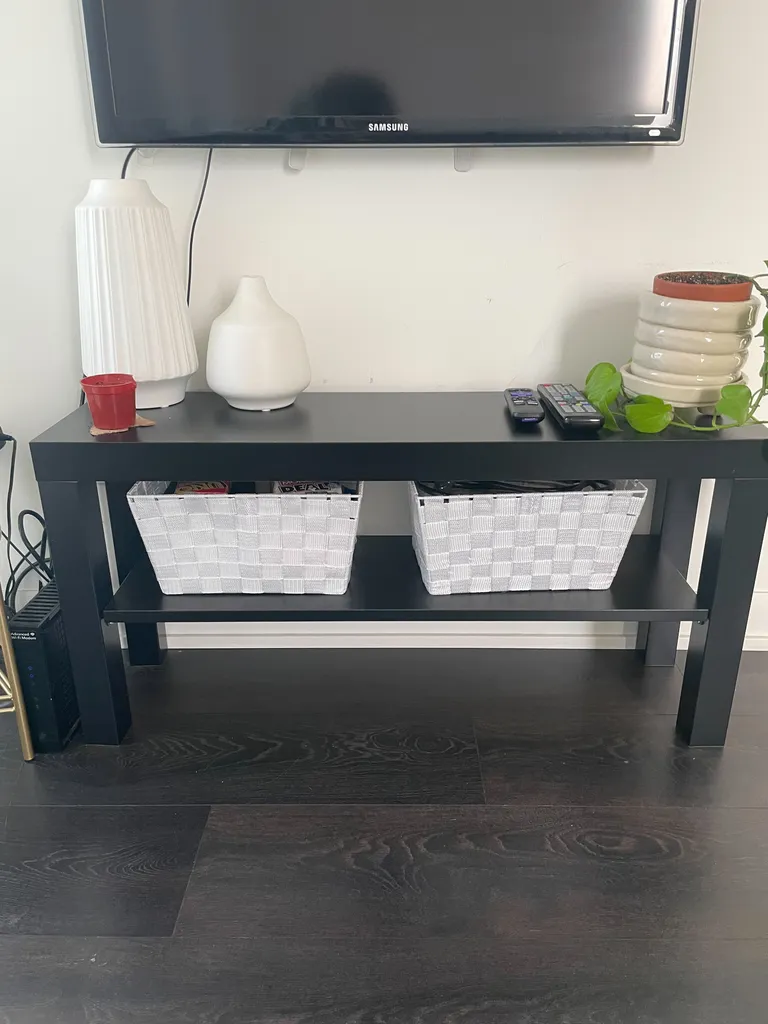 TV STAND BLACK IKEA photo 1