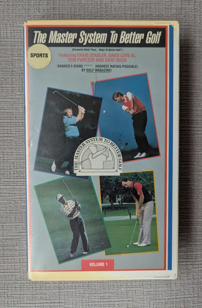The Master System To Better Golf VHS Tape Volume 1 photo 1