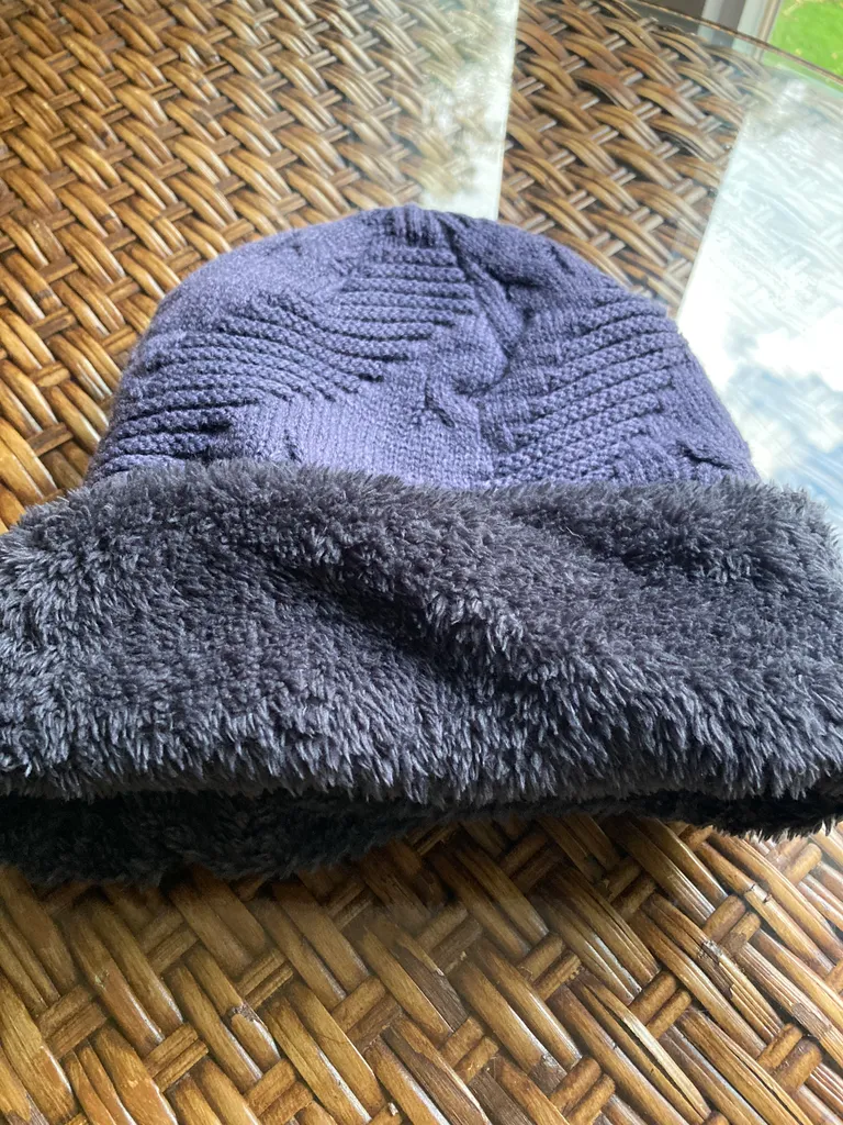 Grey Rollover Toque with warm lining photo 1
