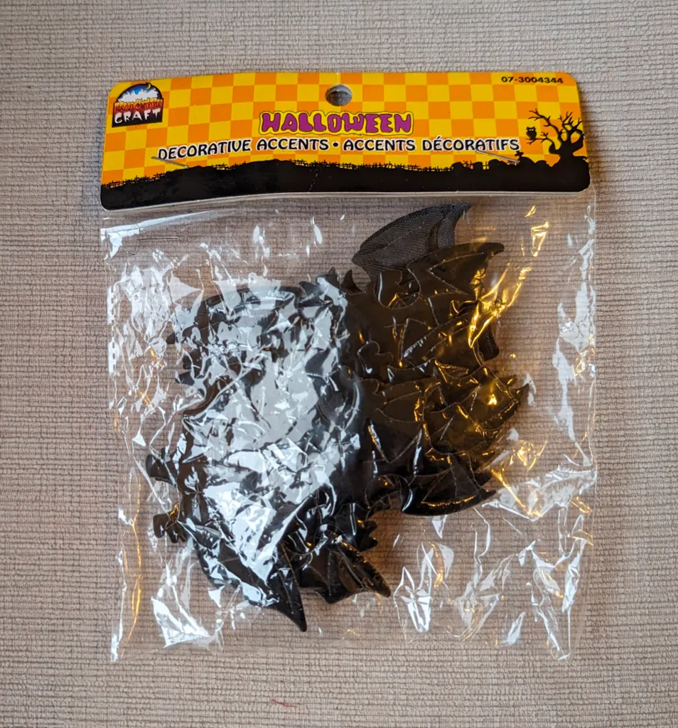 Brand New Halloween Decorative Accents - Black Bats photo 1