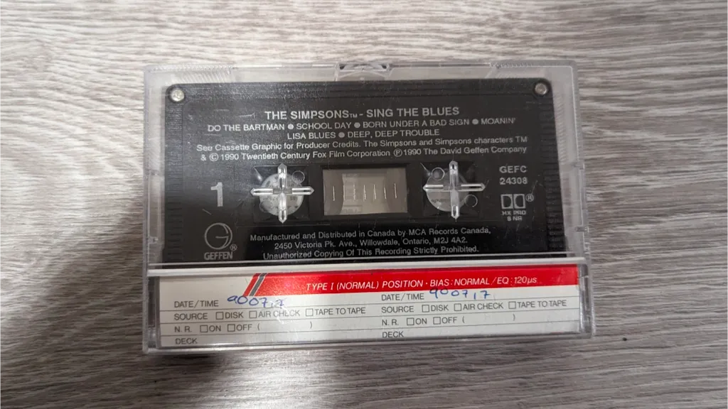 The Simpsons - Sing The Blues Cassette Tape photo 1