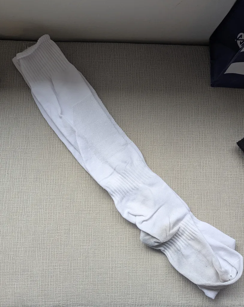 White Knee-High Sports Socks photo 1