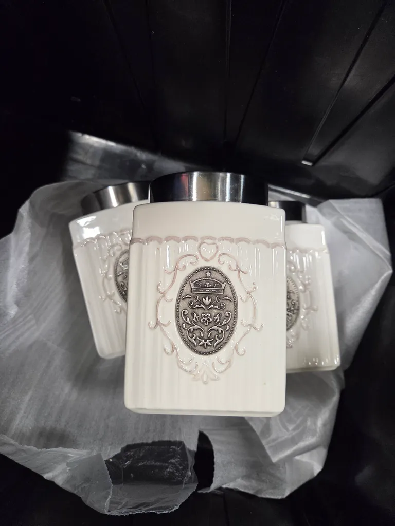 Set x 3 ceramic canisters  photo 1