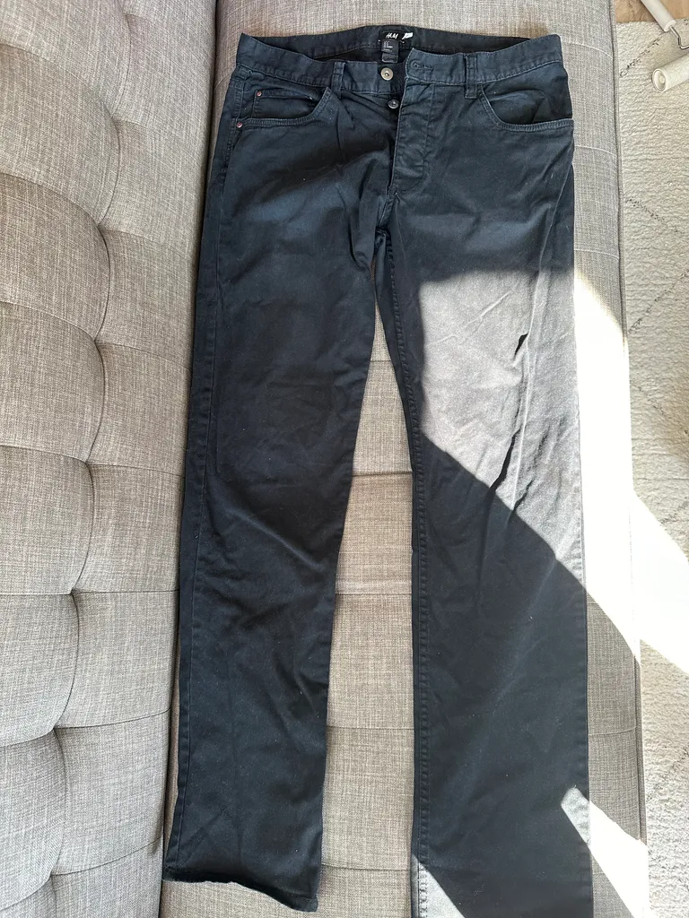 H&M Men’s Black Pants - Size 34 photo 1