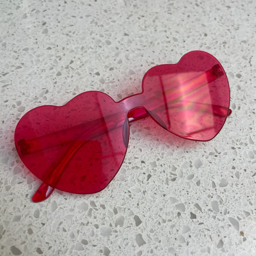Pink Heart Sunglasses photo 1